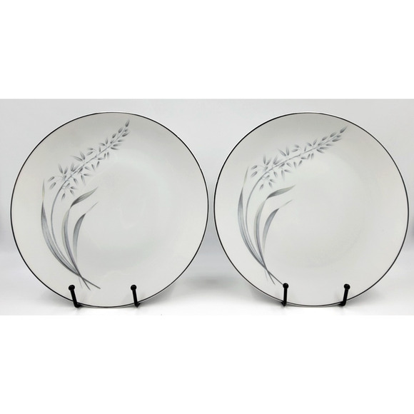 Vita Craft Avenaire Dinner Plate Bavaria Germany Platinum Trim Wheat Set of 2 - Picture 2 of 6
